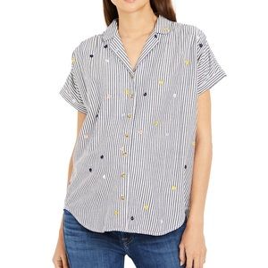 *Cotton Embroidered Maternity Shirt